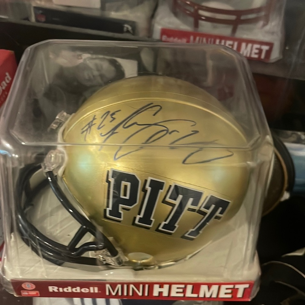 Signed lesean McCoy pitt ming helmet